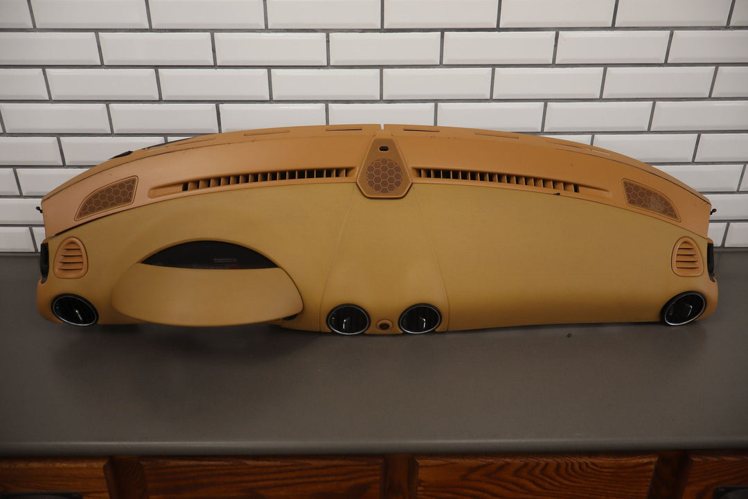 05 - 08 Porsche 987 Boxster Upper Interior Dash Panel W/ Speedometer Hood (Tan)