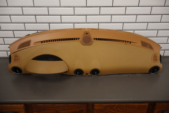 05 - 08 Porsche 987 Boxster Upper Interior Dash Panel W/ Speedometer Hood (Tan)