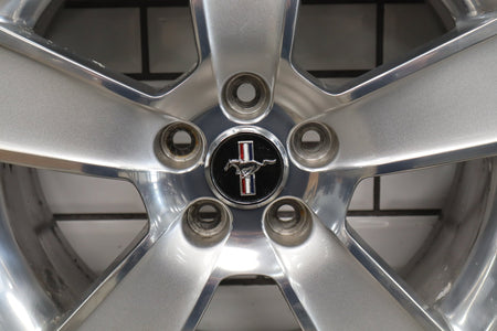 05-09 Ford Mustang GT S197 17x8 Polished Alloy Wheel Single No Tire (Curb Rash)