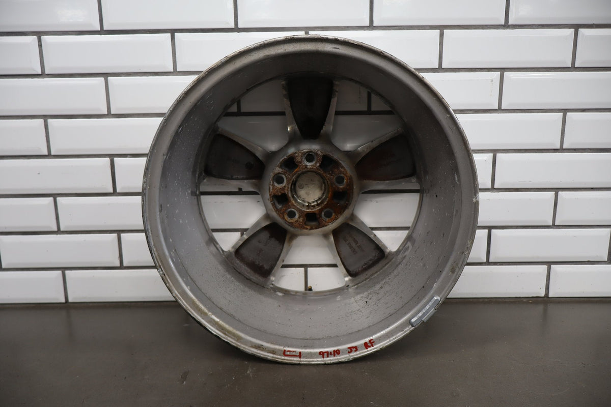 05-09 Ford Mustang GT S197 17x8 Polished Alloy Wheel Single No Tire (Curb Rash)
