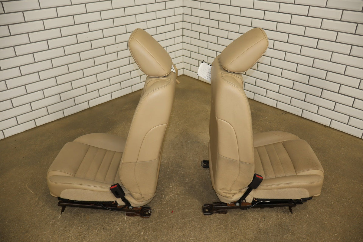 05-09 Ford Mustang GT S197 Convertible Leather Seat Set Power Driver (Camel KH)