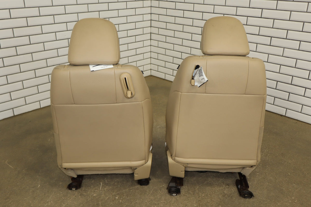 05-09 Ford Mustang GT S197 Convertible Leather Seat Set Power Driver (Camel KH)