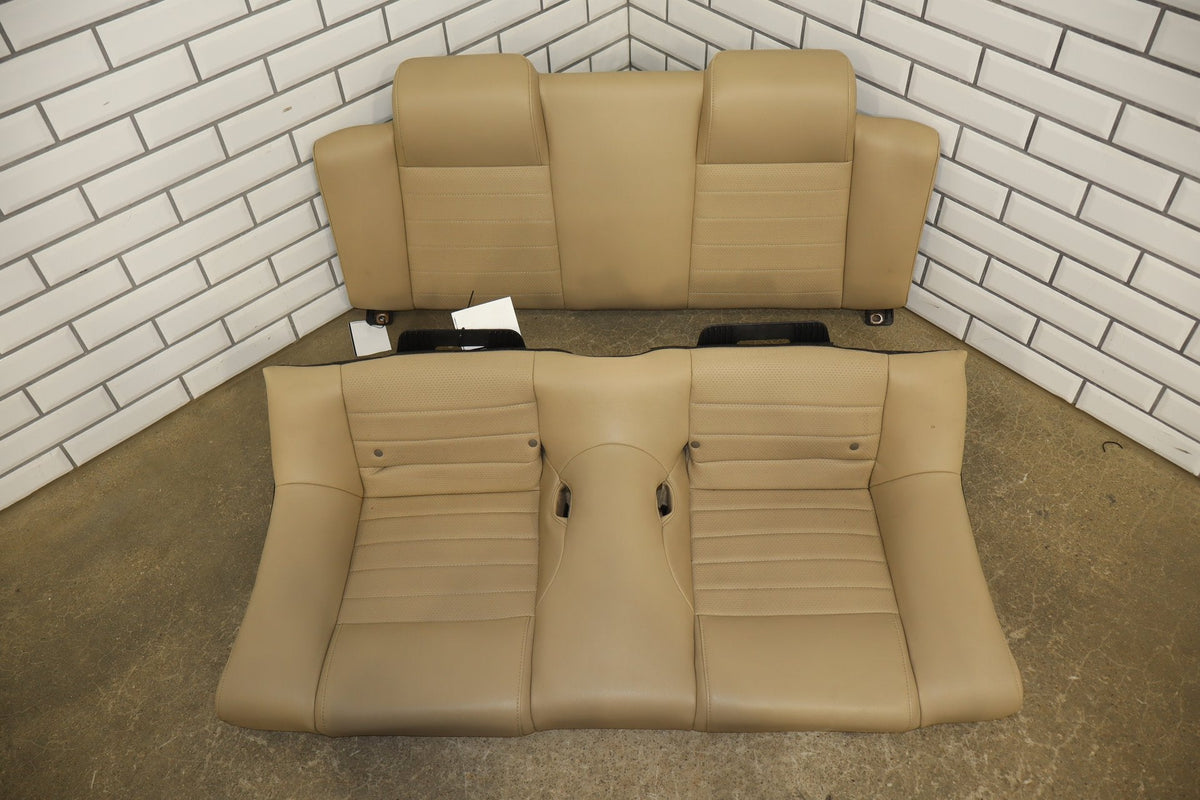 05-09 Ford Mustang GT S197 Convertible Leather Seat Set Power Driver (Camel KH)