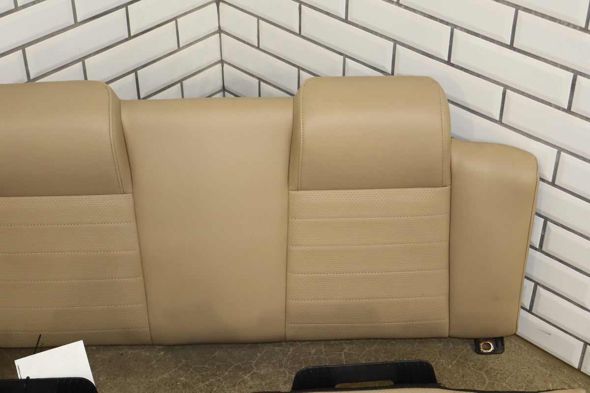05-09 Ford Mustang GT S197 Convertible Leather Seat Set Power Driver (Camel KH)