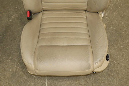 05-09 Ford Mustang GT S197 Convertible Leather Seat Set Power Driver (Camel KH)