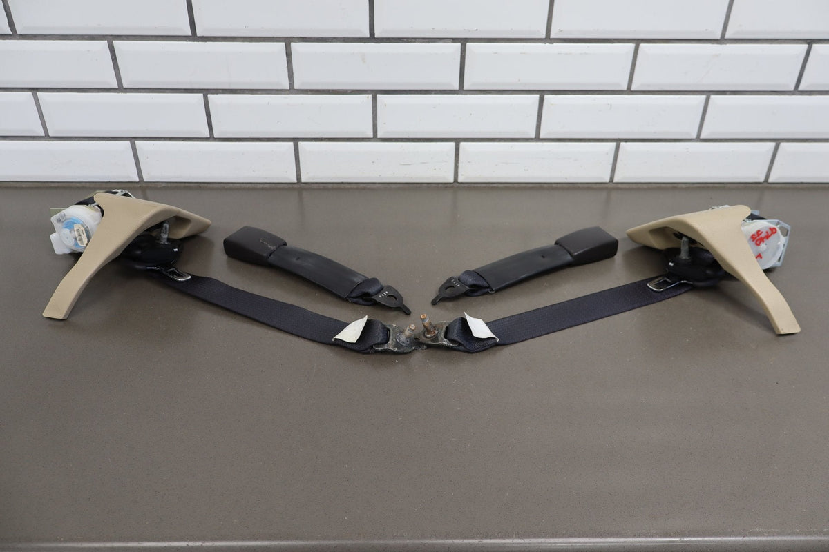 05-09 Ford Mustang S197 Convertible Rear Seat Belt Set With Buckles (Camel KH)