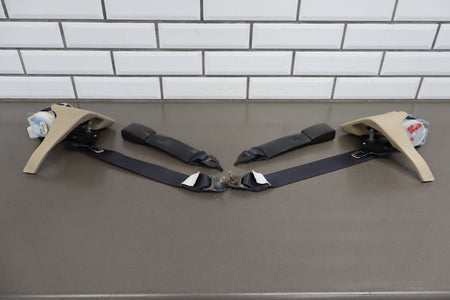 05-09 Ford Mustang S197 Convertible Rear Seat Belt Set With Buckles (Camel KH)