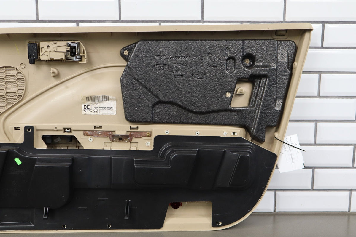 05-09 Ford Mustang S197 Left Right Door Trim Panels With Switches (Camel KH)