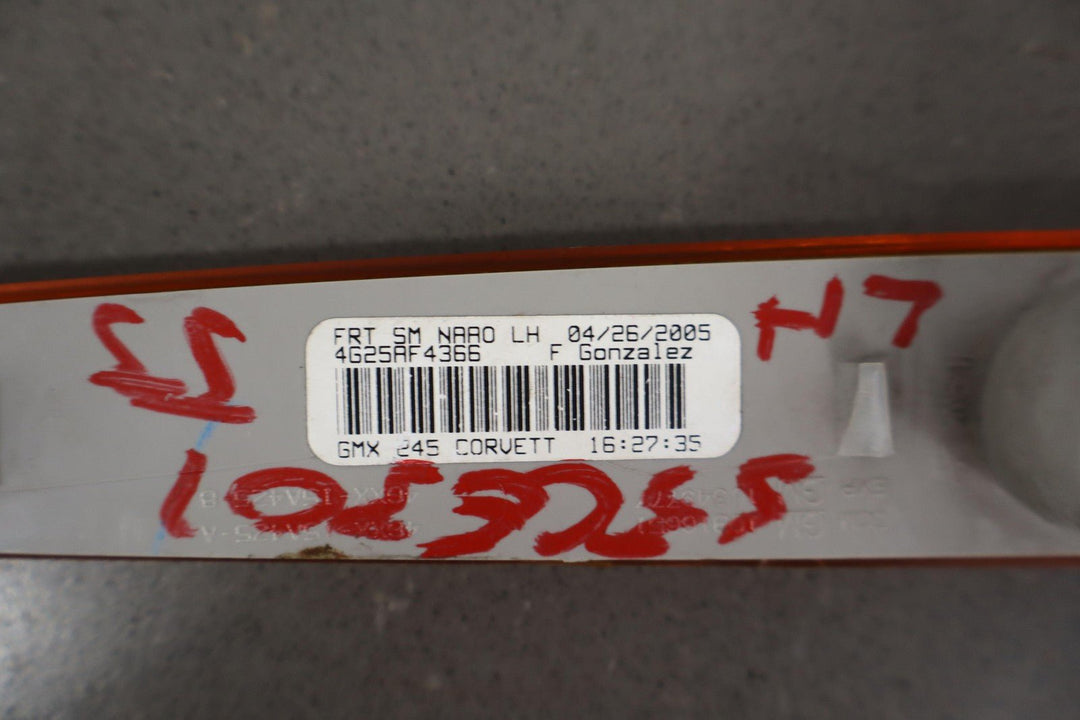 05 - 13 C6 Corvette Left Driver Front Cornering Amber Marker Light