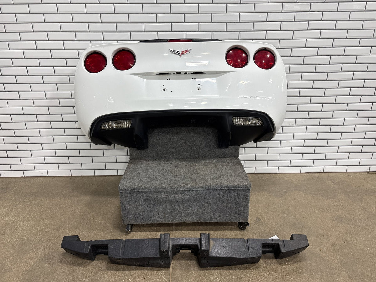 05-13 Chevrolet Corvette C6 Rear Bumper Cover w Tail Lights White