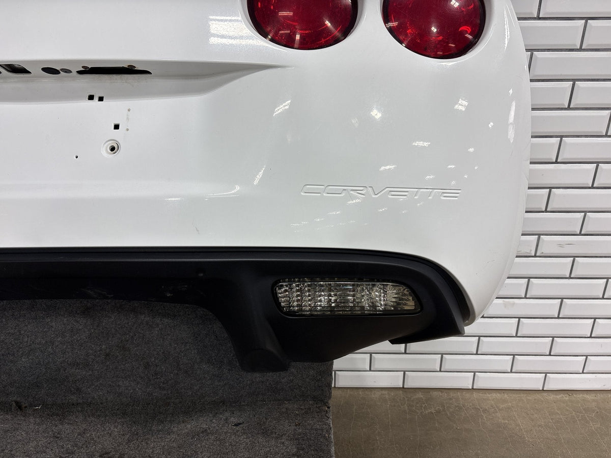05-13 Chevrolet Corvette C6 Rear Bumper Cover w Tail Lights White