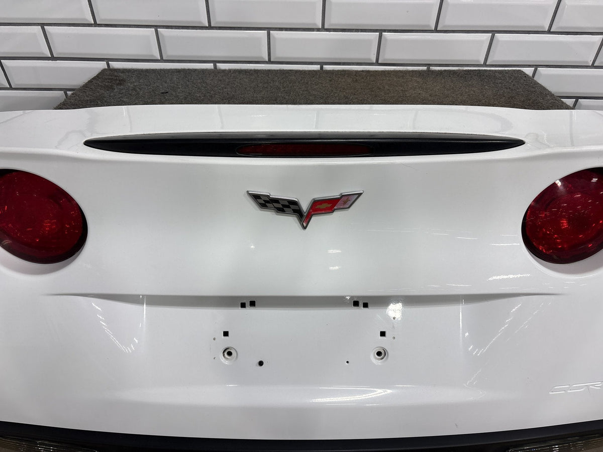 05-13 Chevrolet Corvette C6 Rear Bumper Cover w Tail Lights White