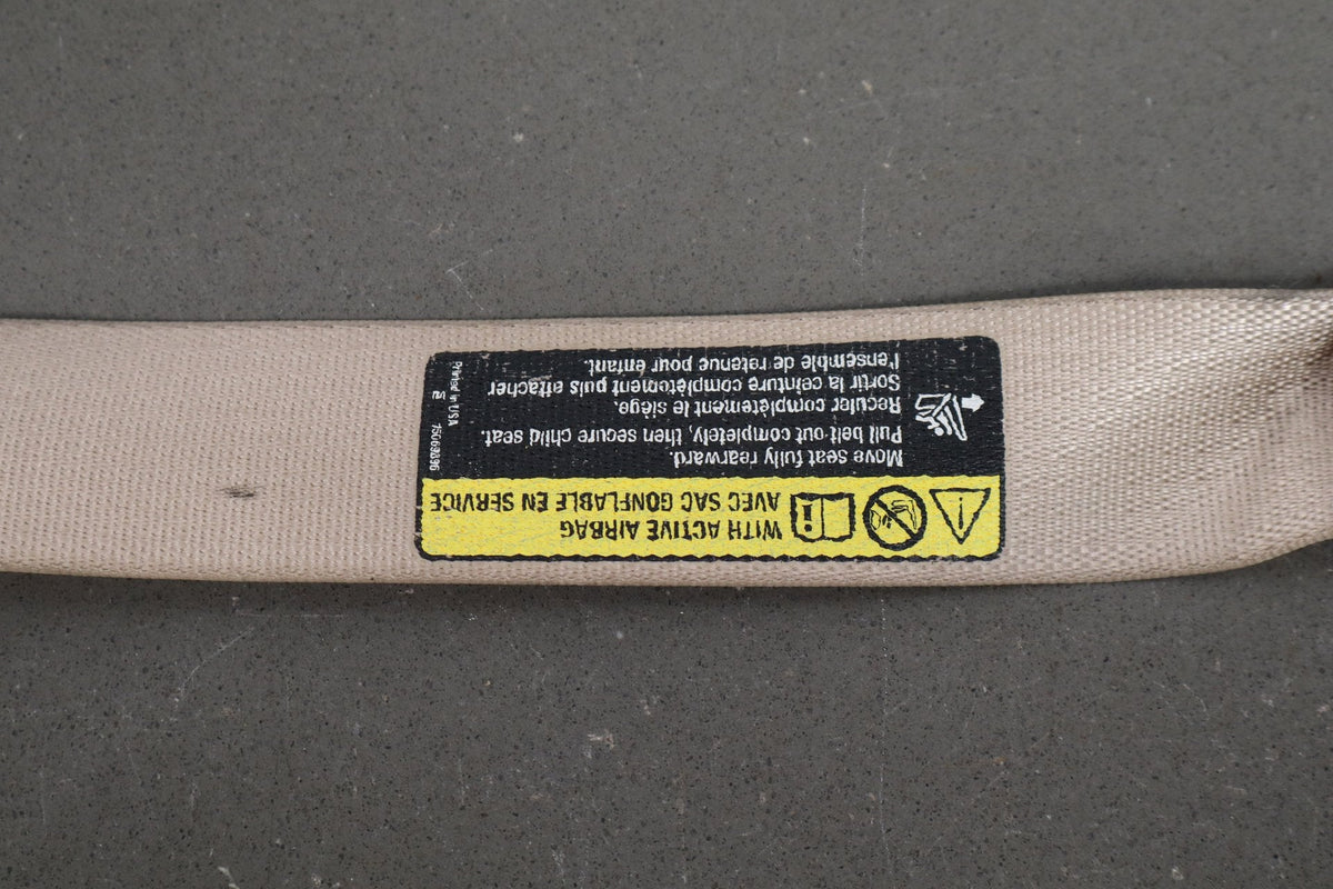 05-13 Chevrolet Corvette C6 RH Seat Belt Cashmere 31