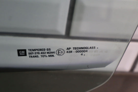 05 - 13 Chevy Corvette C6 Left Driver Door Window Glass Only