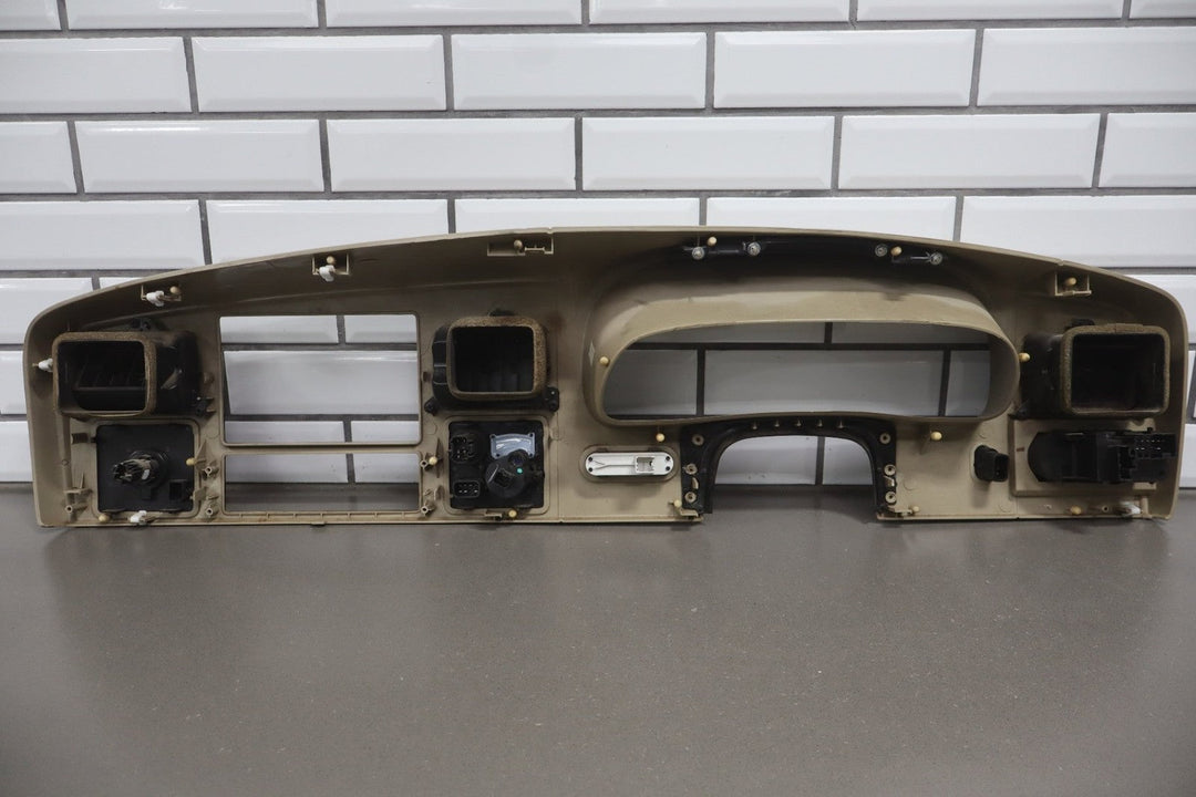 05 to 07 Ford F250 F350 SD Dash Cluster Radio Bezel Trim Panel Wood Grain OEM