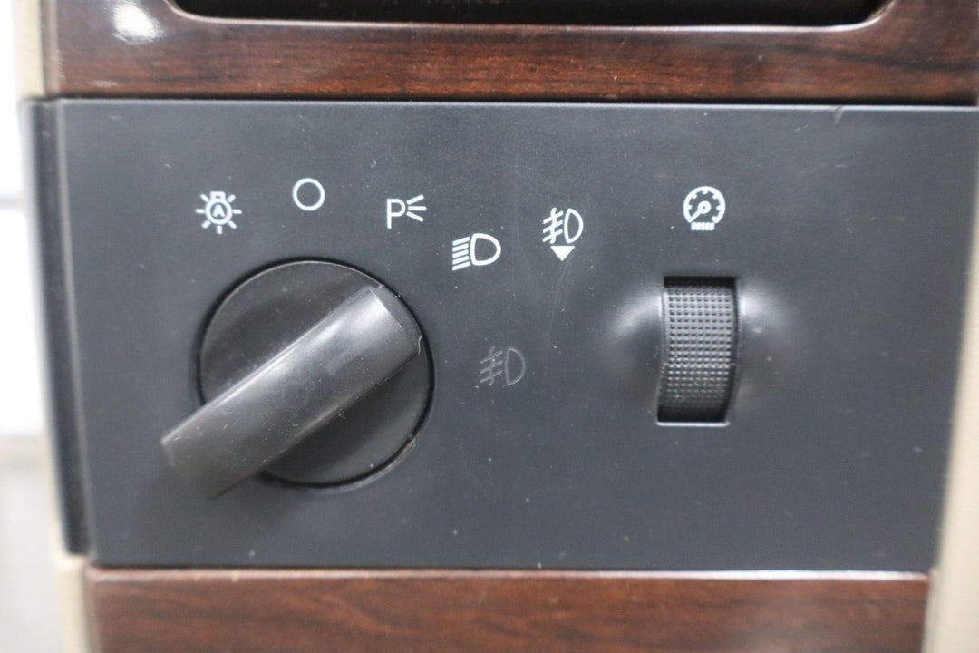 05 to 07 Ford F250 F350 SD Dash Cluster Radio Bezel Trim Panel Wood Grain OEM