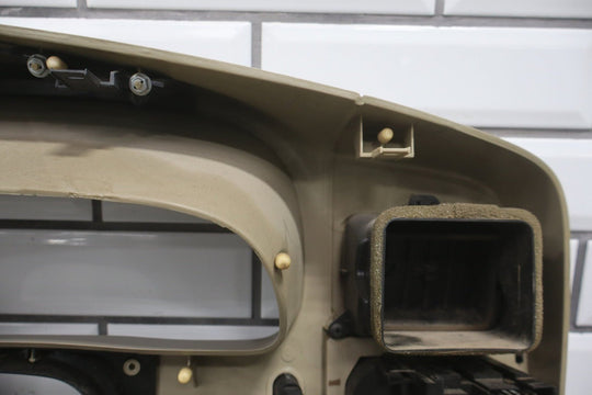 05 to 07 Ford F250 F350 SD Dash Cluster Radio Bezel Trim Panel Wood Grain OEM