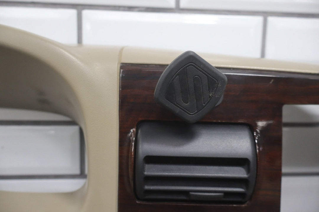 05 to 07 Ford F250 F350 SD Dash Cluster Radio Bezel Trim Panel Wood Grain OEM