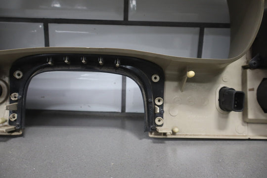 05 to 07 Ford F250 F350 SD Dash Cluster Radio Bezel Trim Panel Wood Grain OEM