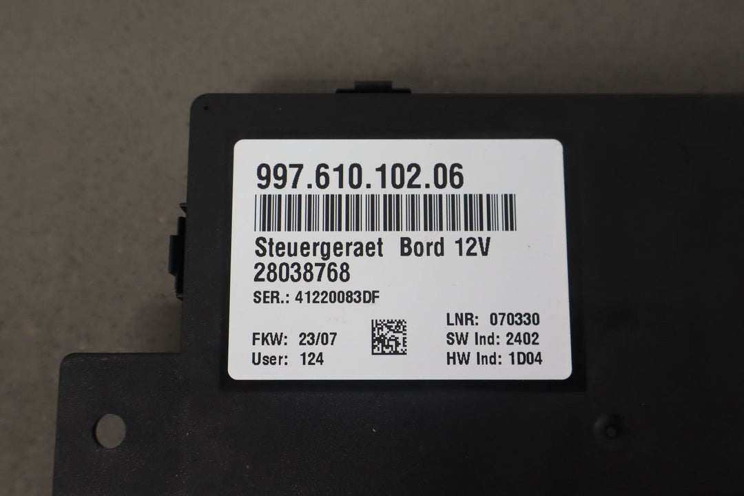 06 - 08 Porsche 987 Boxster Convertible Rear Body Control Module (99761010206)