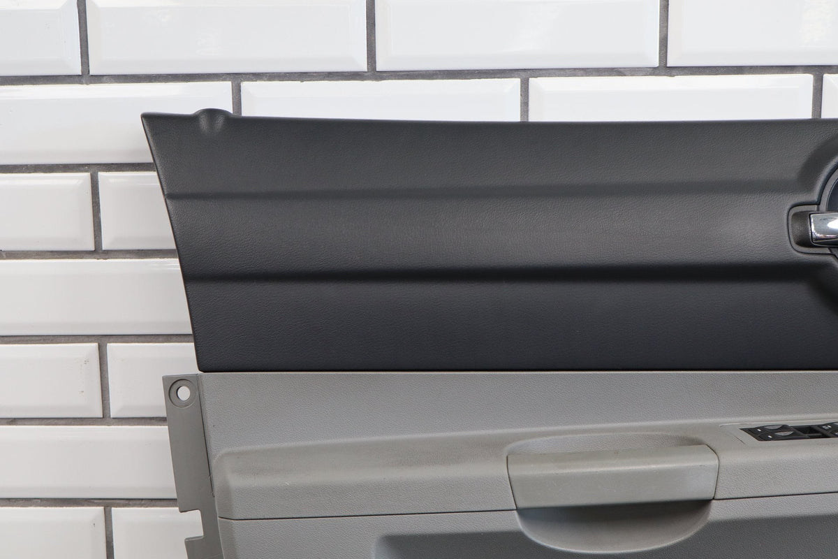06-10 Dodge Charger SRT8 Front Door Panels Pair Dark Gray DB