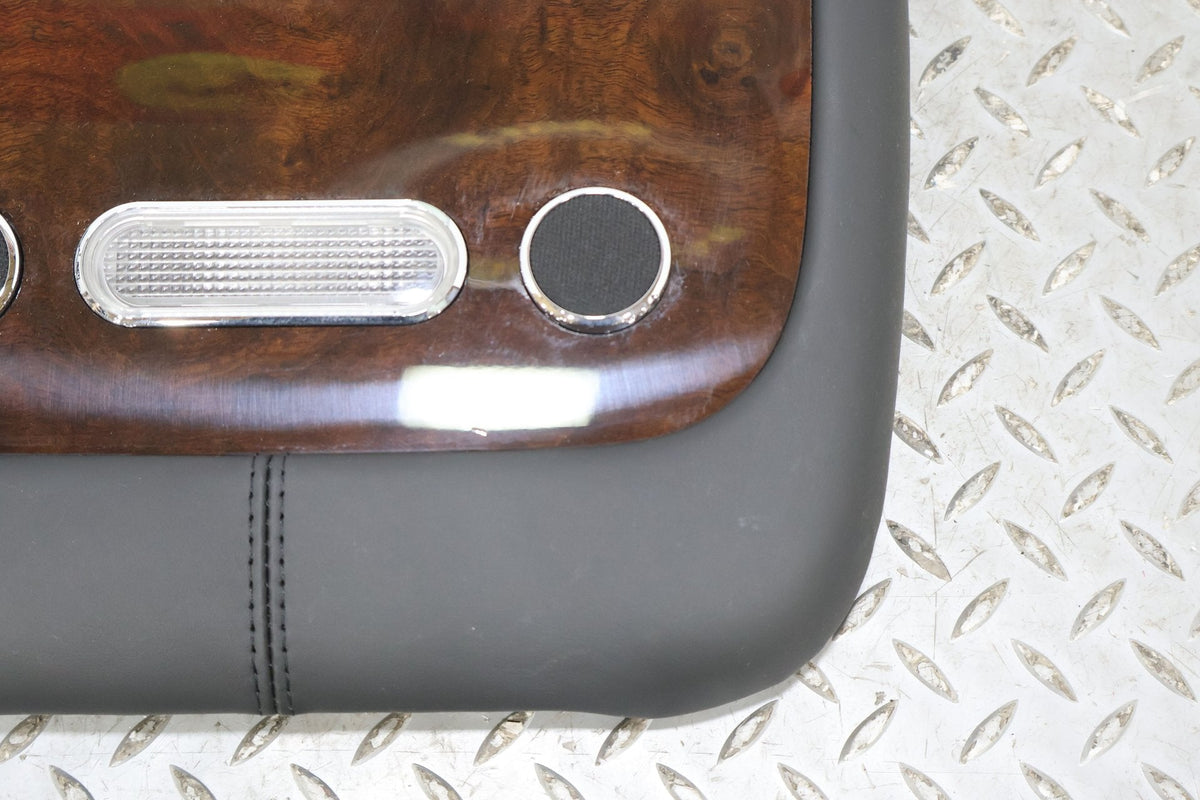 06-12 Bentely Flying Spur Rear Overhead Roof Console (Black Leather/Woodgrain)