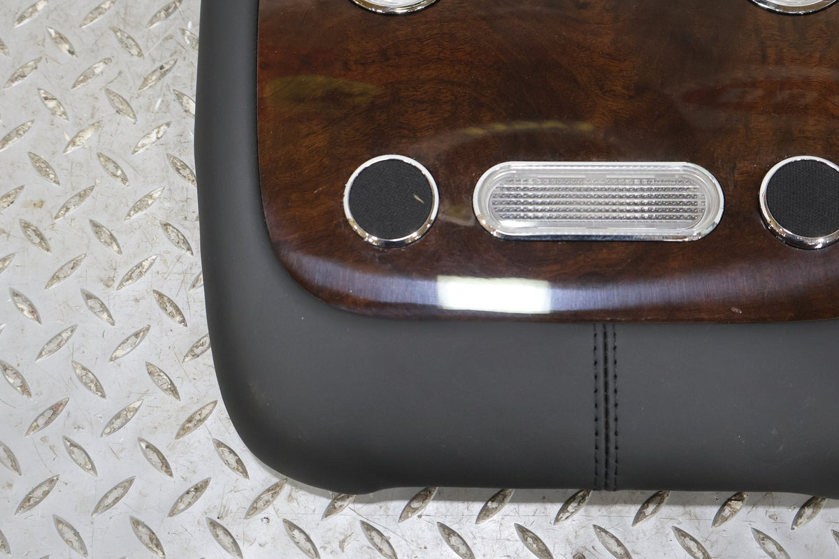 06-12 Bentely Flying Spur Rear Overhead Roof Console (Black Leather/Woodgrain)