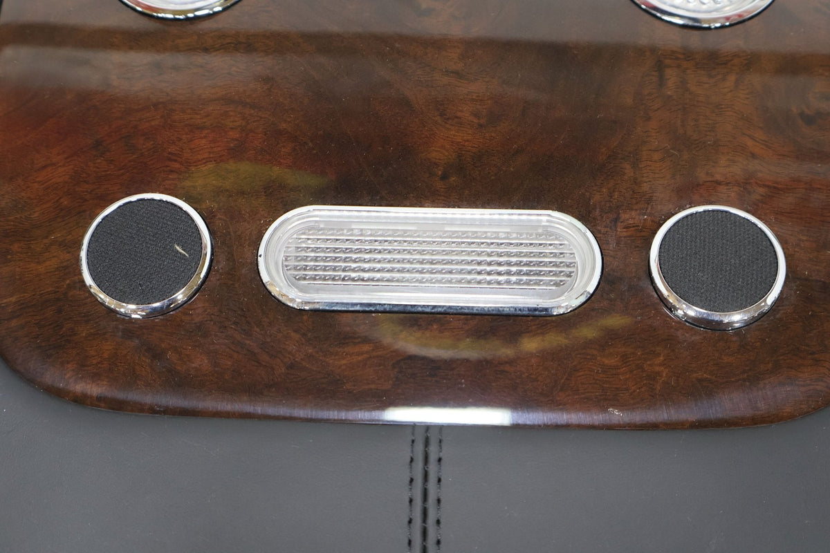 06-12 Bentely Flying Spur Rear Overhead Roof Console (Black Leather/Woodgrain)