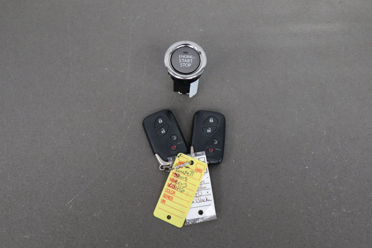 07-08 Lexus LS460 (XF40) Push Start Button + 2 Smart Key Fobs