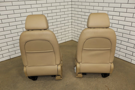 07-10 Chevy Tahoe Pair Front Seats Light Cashmere Leather Power