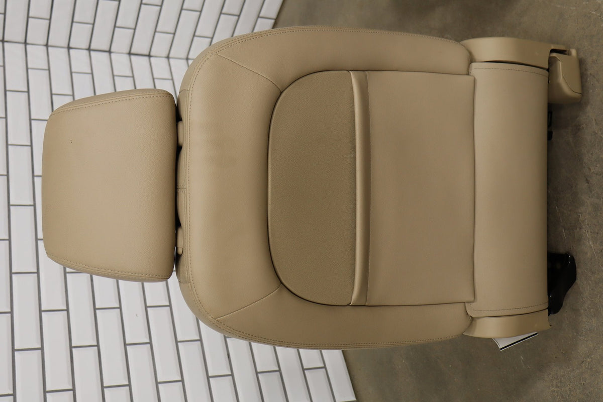 07-10 Chevy Tahoe Pair Front Seats Light Cashmere Leather Power
