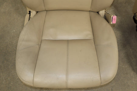 07-10 Chevy Tahoe Pair Front Seats Light Cashmere Leather Power