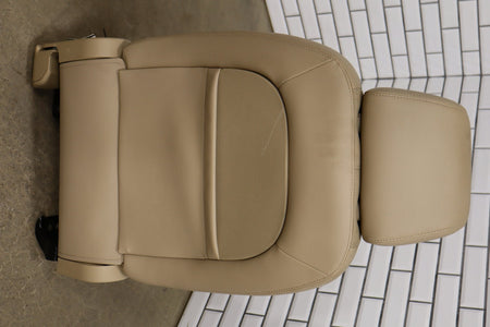 07-10 Chevy Tahoe Pair Front Seats Light Cashmere Leather Power