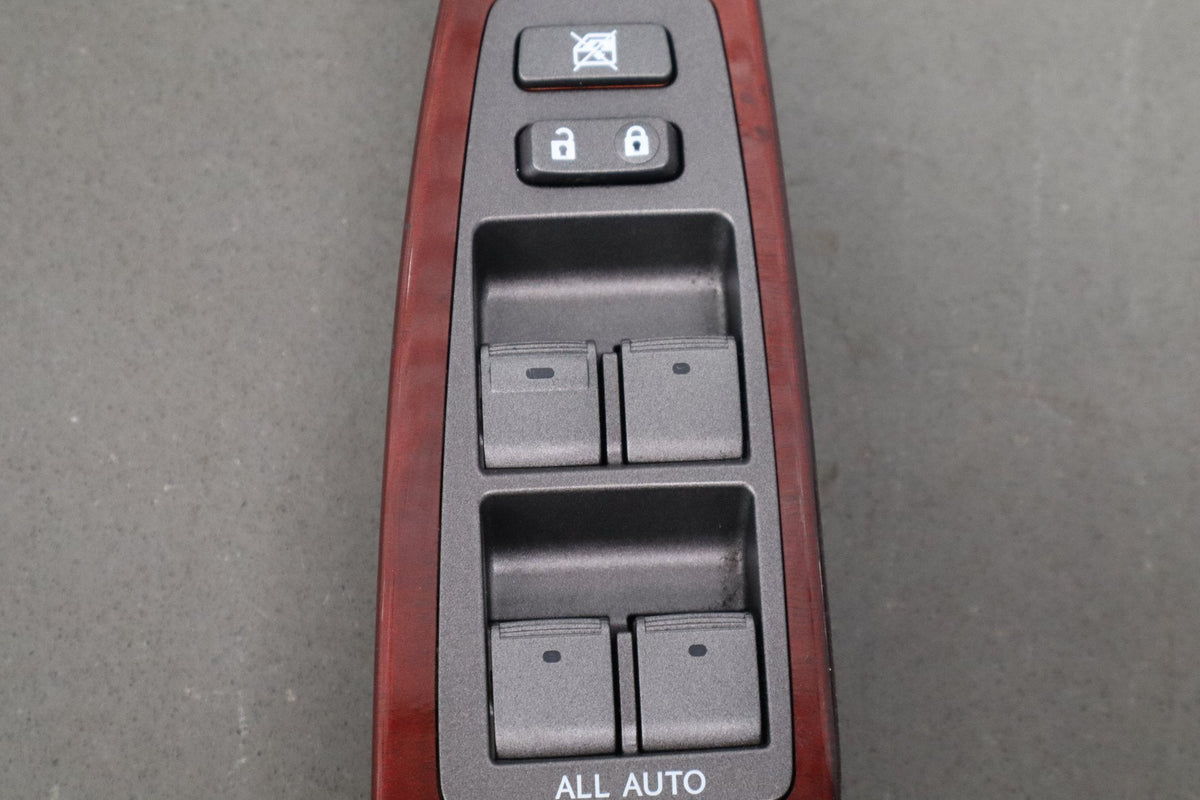 07-12 Lexus LS460 (XF40) L Master Window Switch W/ Wood Bezel Trim