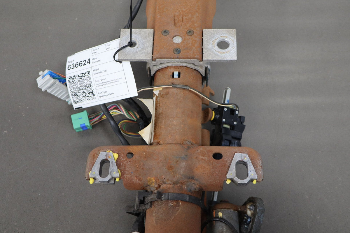 07-14 Chevy Silverado Column Shift Tilt Steering Column 15775845