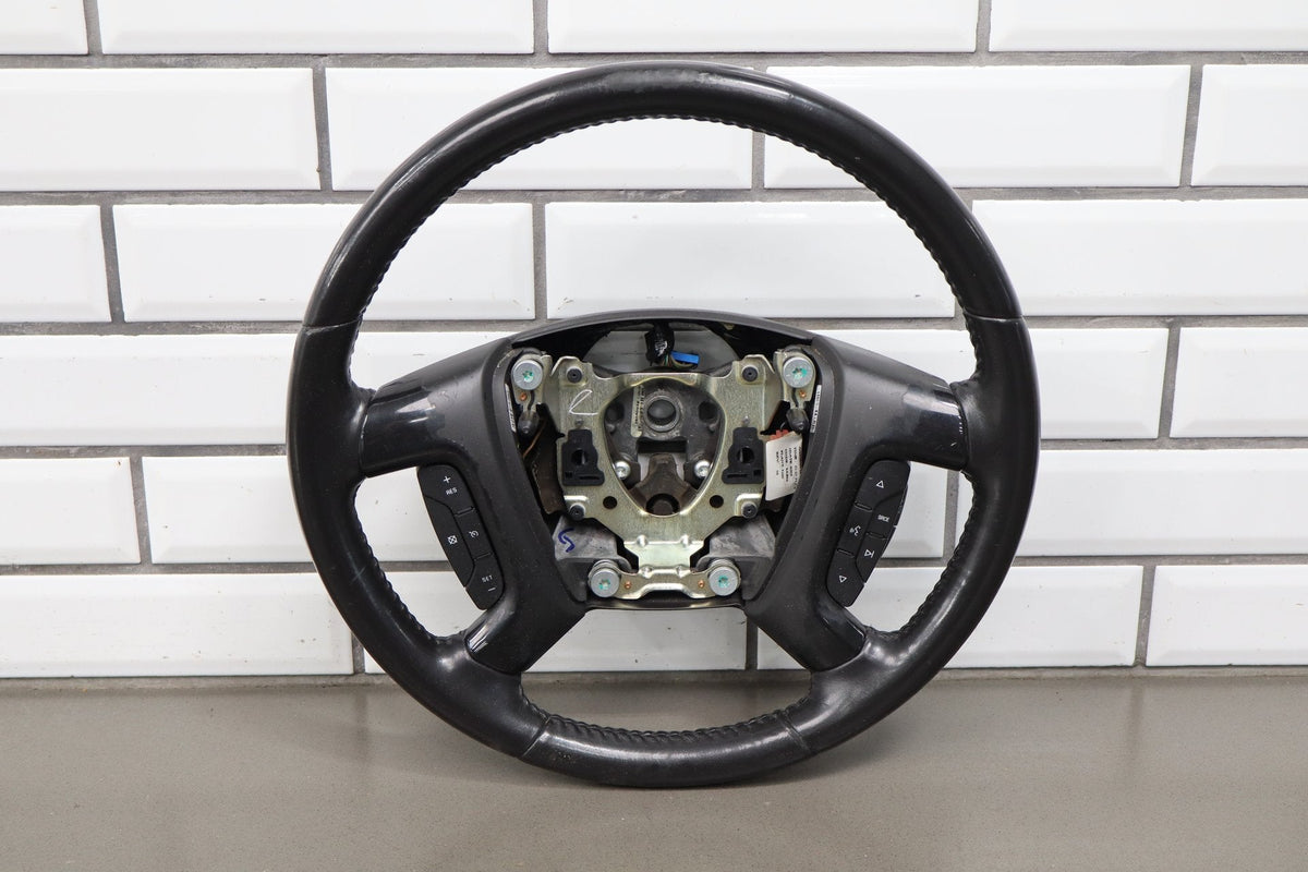 07-14 Chevy Tahoe Yukon Leather Steering Wheel Radio Controls