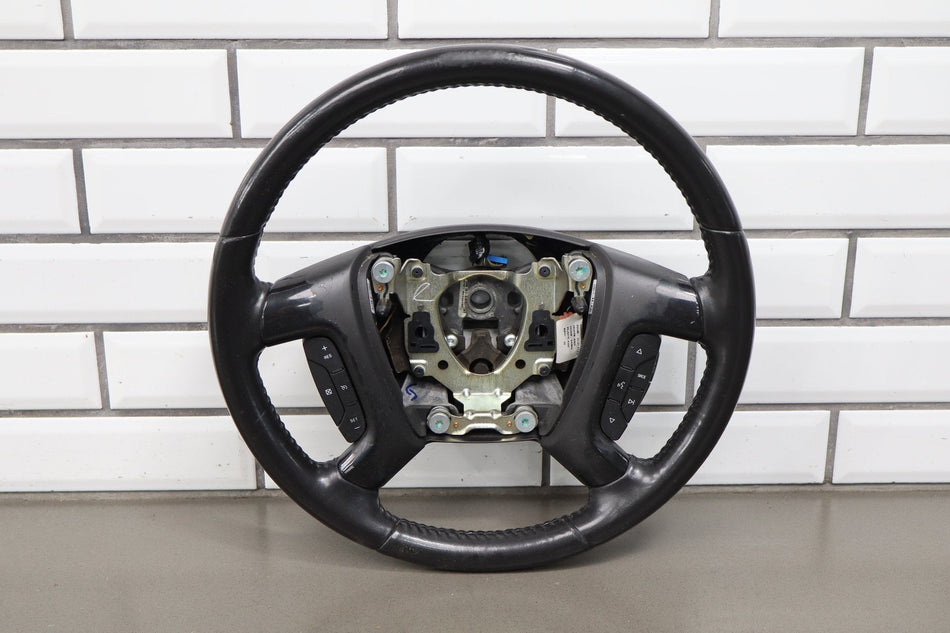 07-14 Chevy Tahoe Yukon Leather Steering Wheel Radio Controls