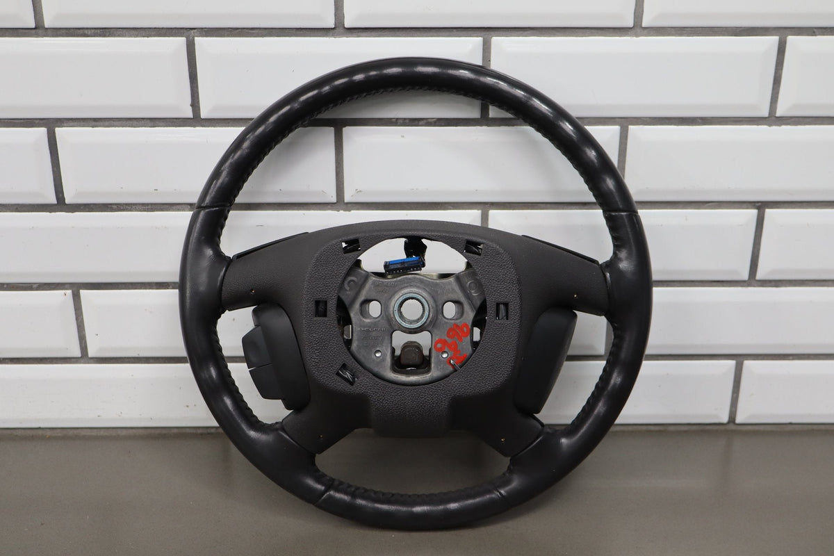 07-14 Chevy Tahoe Yukon Leather Steering Wheel Radio Controls