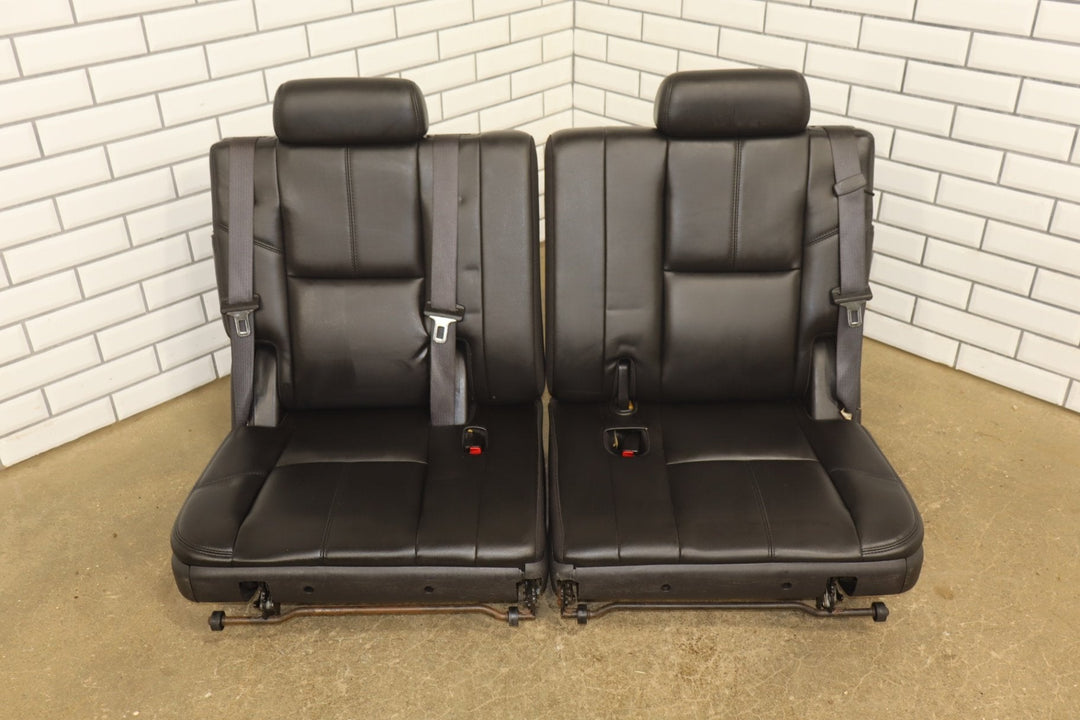 07 - 14 Tahoe Yukon Suburban Escalade Leather 3rd Row Seat Ebony 193