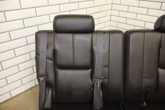 07 - 14 Tahoe Yukon Suburban Escalade Leather 3rd Row Seat Ebony 193