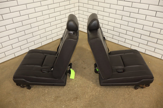 07 - 14 Tahoe Yukon Suburban Escalade Leather 3rd Row Seat Ebony 193