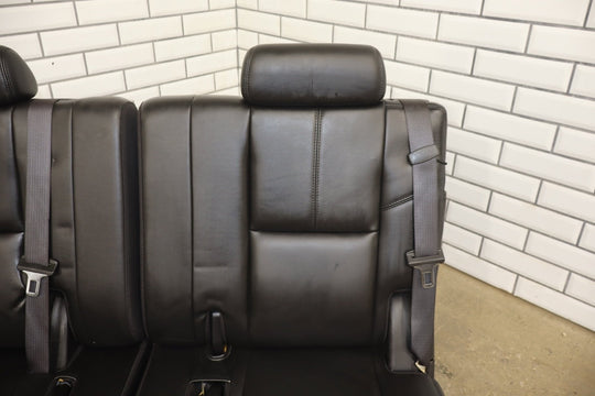 07 - 14 Tahoe Yukon Suburban Escalade Leather 3rd Row Seat Ebony 193