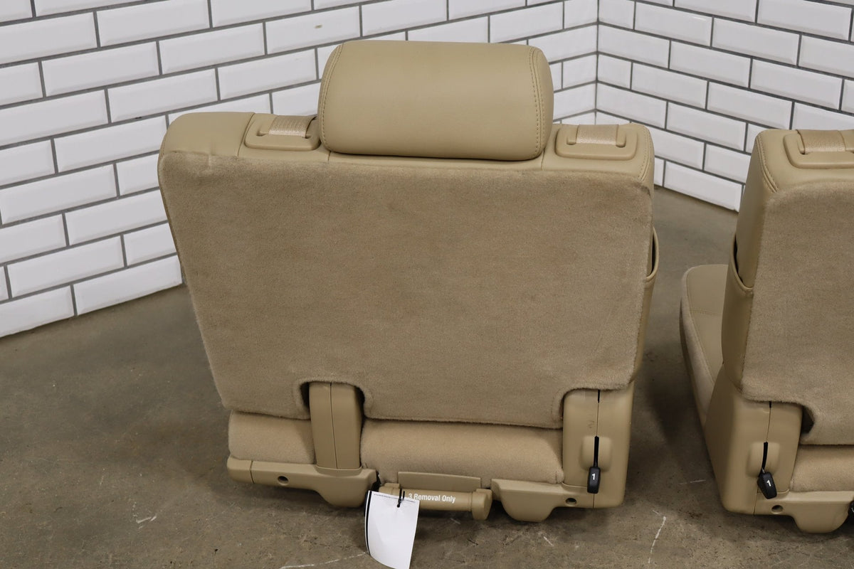 07-14 Tahoe Yukon Suburban Escalade Leather 3rd Row Seat Light Cashmere 333