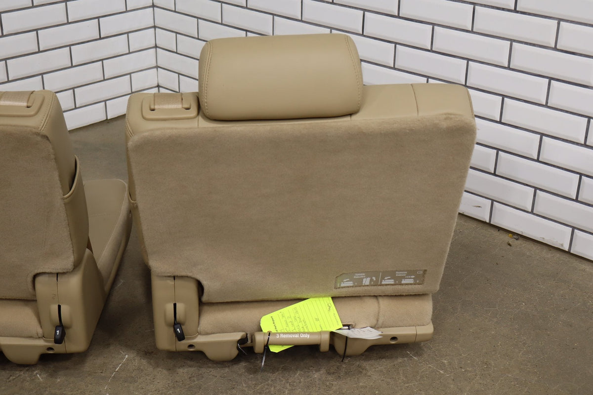 07-14 Tahoe Yukon Suburban Escalade Leather 3rd Row Seat Light Cashmere 333