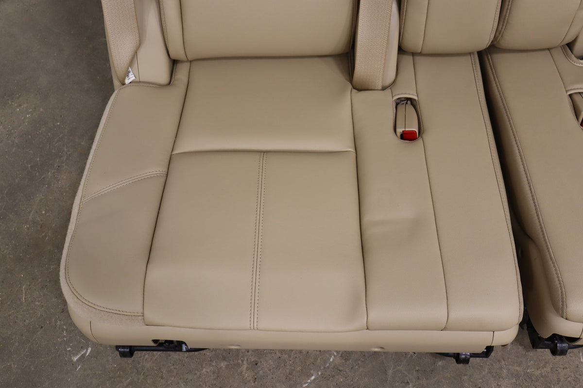 07-14 Tahoe Yukon Suburban Escalade Leather 3rd Row Seat Light Cashmere 333