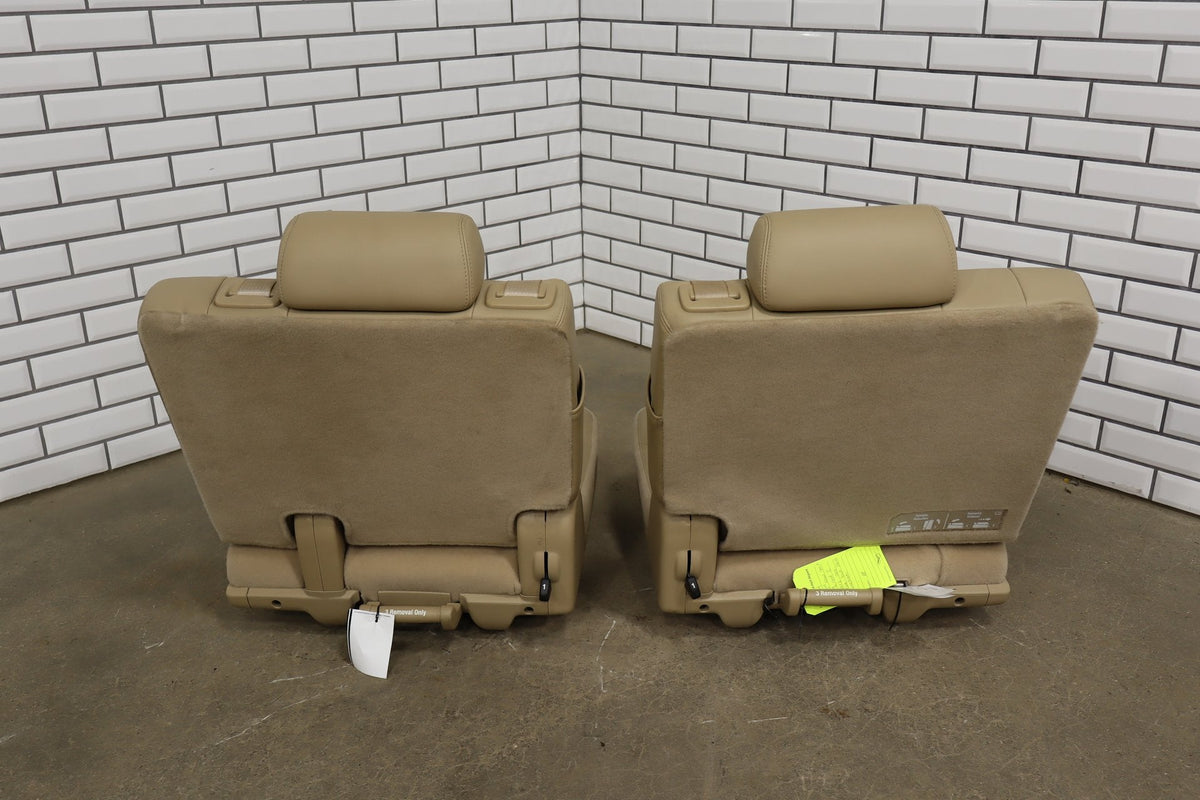 07-14 Tahoe Yukon Suburban Escalade Leather 3rd Row Seat Light Cashmere 333