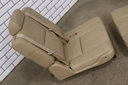 07-14 Tahoe Yukon Suburban Escalade Leather 3rd Row Seat Light Cashmere 333