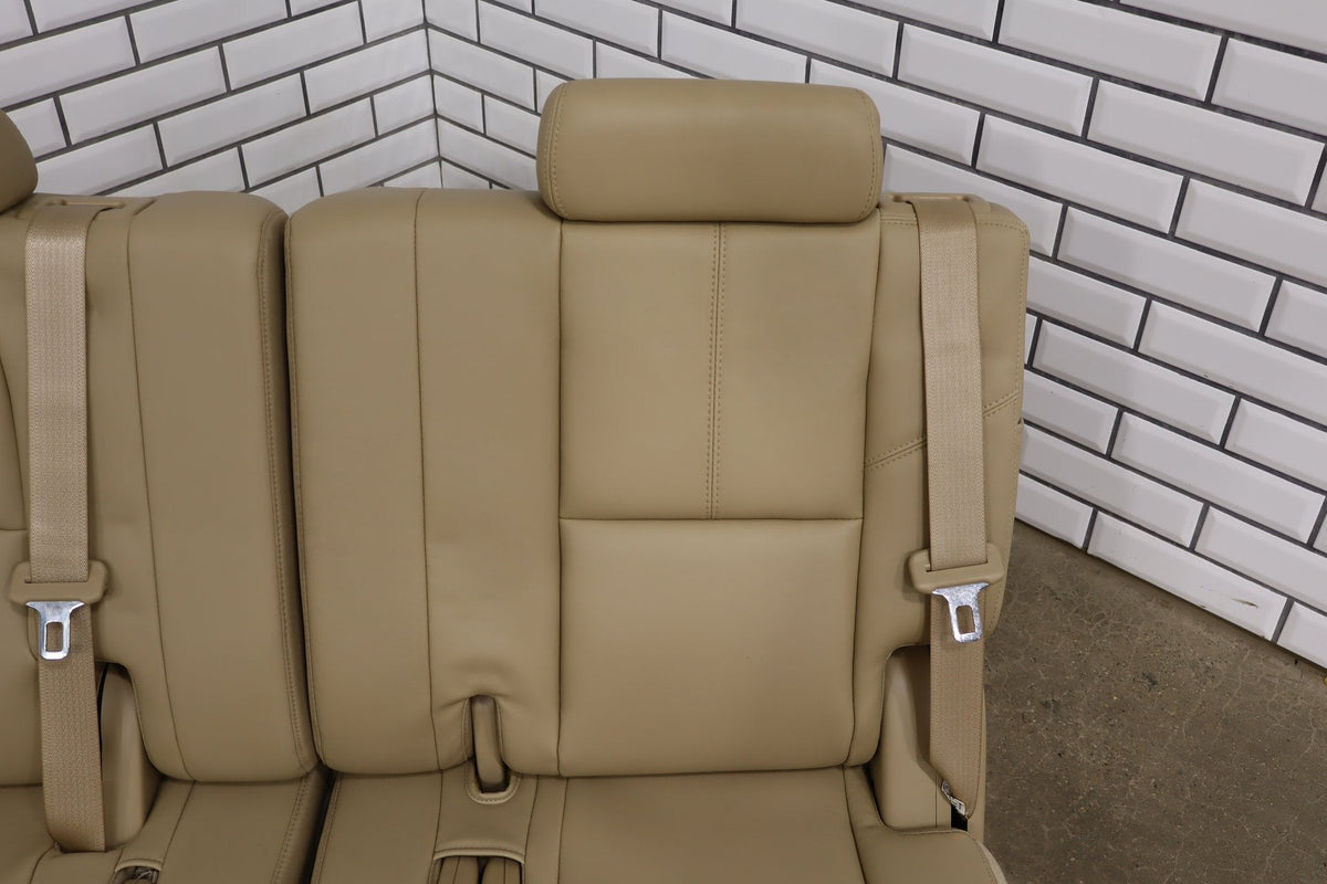 07-14 Tahoe Yukon Suburban Escalade Leather 3rd Row Seat Light Cashmere 333