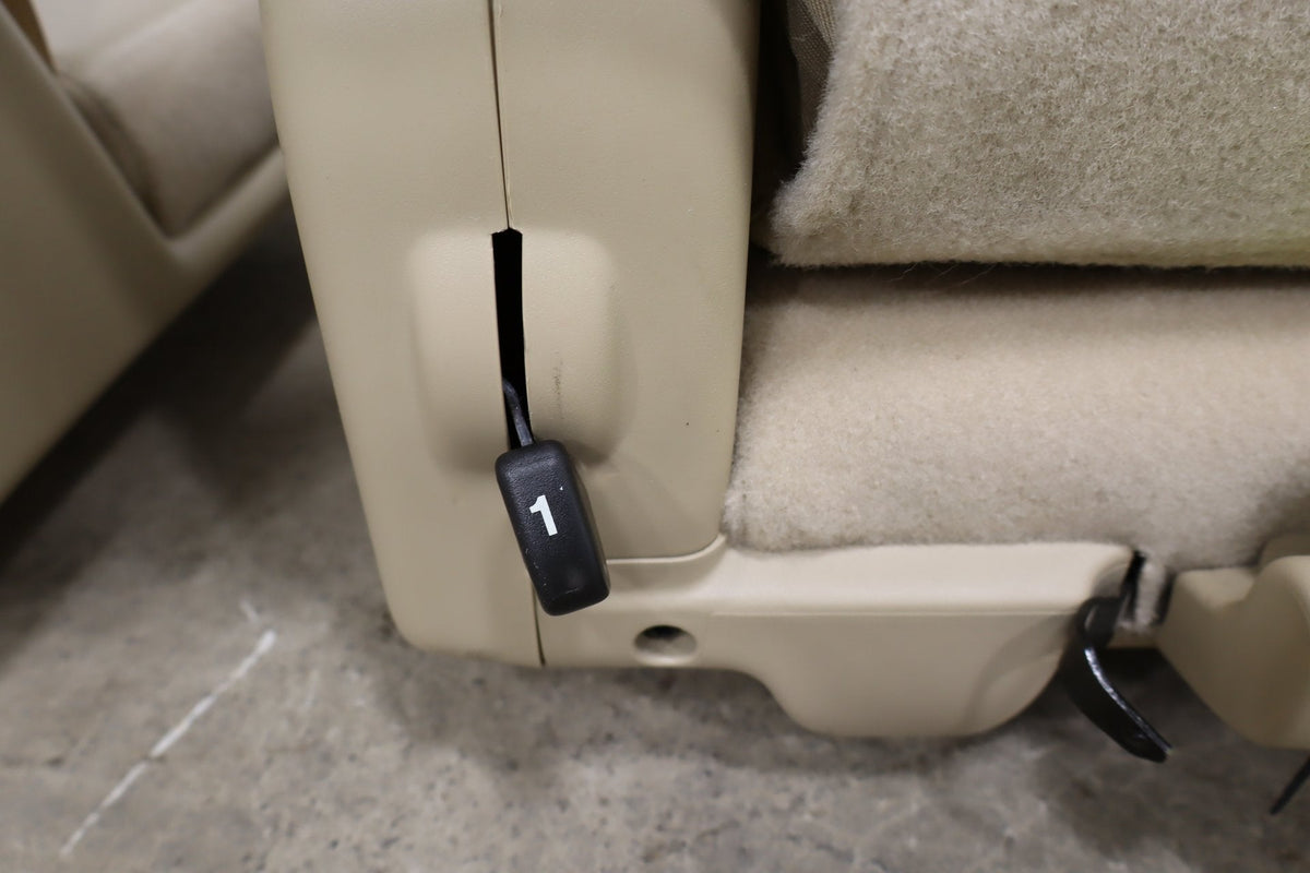 07-14 Tahoe Yukon Suburban Escalade Leather 3rd Row Seat Light Cashmere 333
