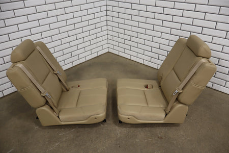 07-14 Tahoe Yukon Suburban Escalade Leather 3rd Row Seat Light Cashmere 333